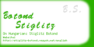 botond stiglitz business card